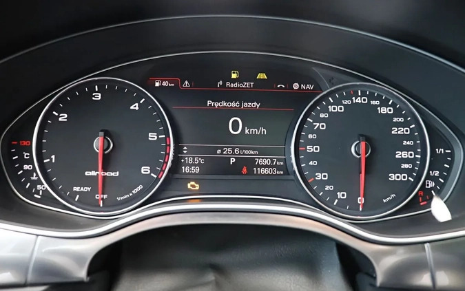 Audi A6 Allroad cena 189900 przebieg: 116603, rok produkcji 2018 z Ząbki małe 781